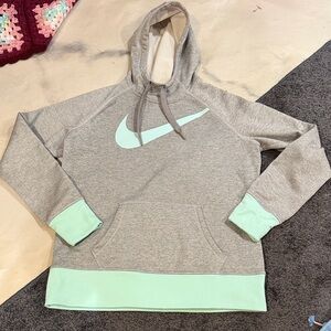 NIKE WOMEN'S SWEATSHIRT HOODIE THERMA-FIT PULLOVER LARGE